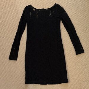 Elegant Black Lace Dress